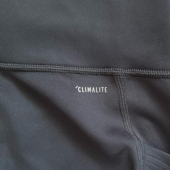 Adidas Climalite Ankle Pocket Leggings in Black/White Stripe - Picture 4 of 5